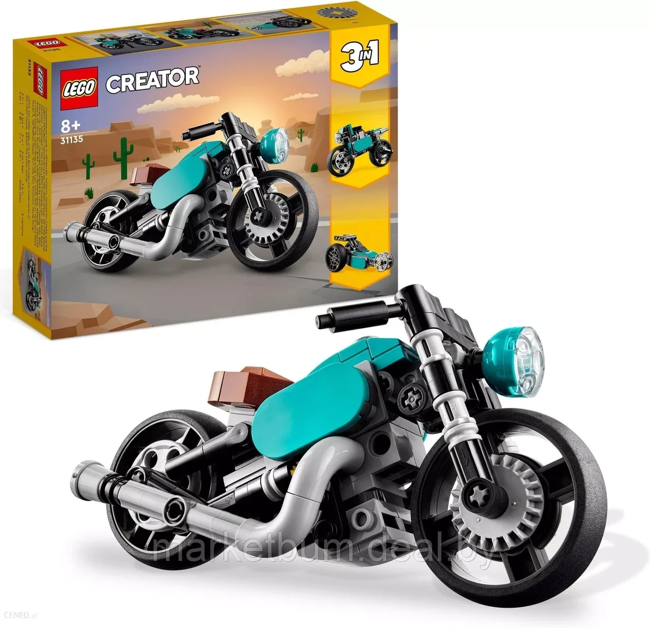 Конструктор LEGO Creator 31135, «Винтажный мотоцикл 3 в 1» - фото 1 - id-p216781831