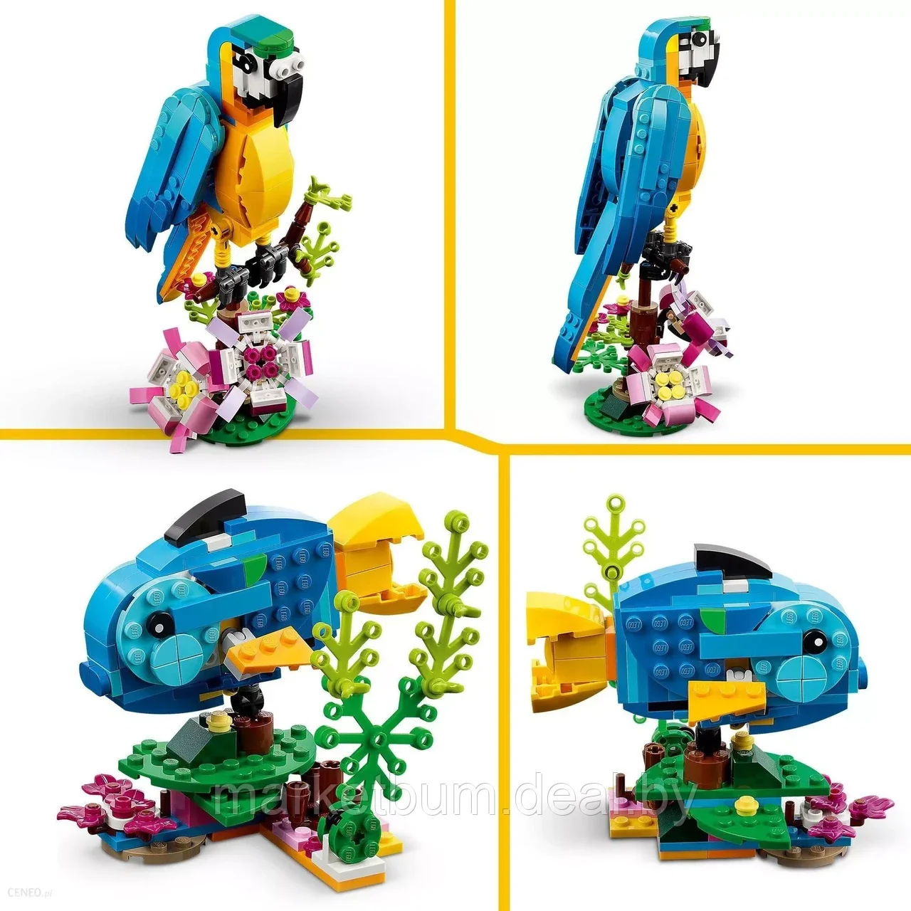 Конструктор LEGO Creator 31136, «Экзотический попугай 3 в 1» - фото 9 - id-p216819541