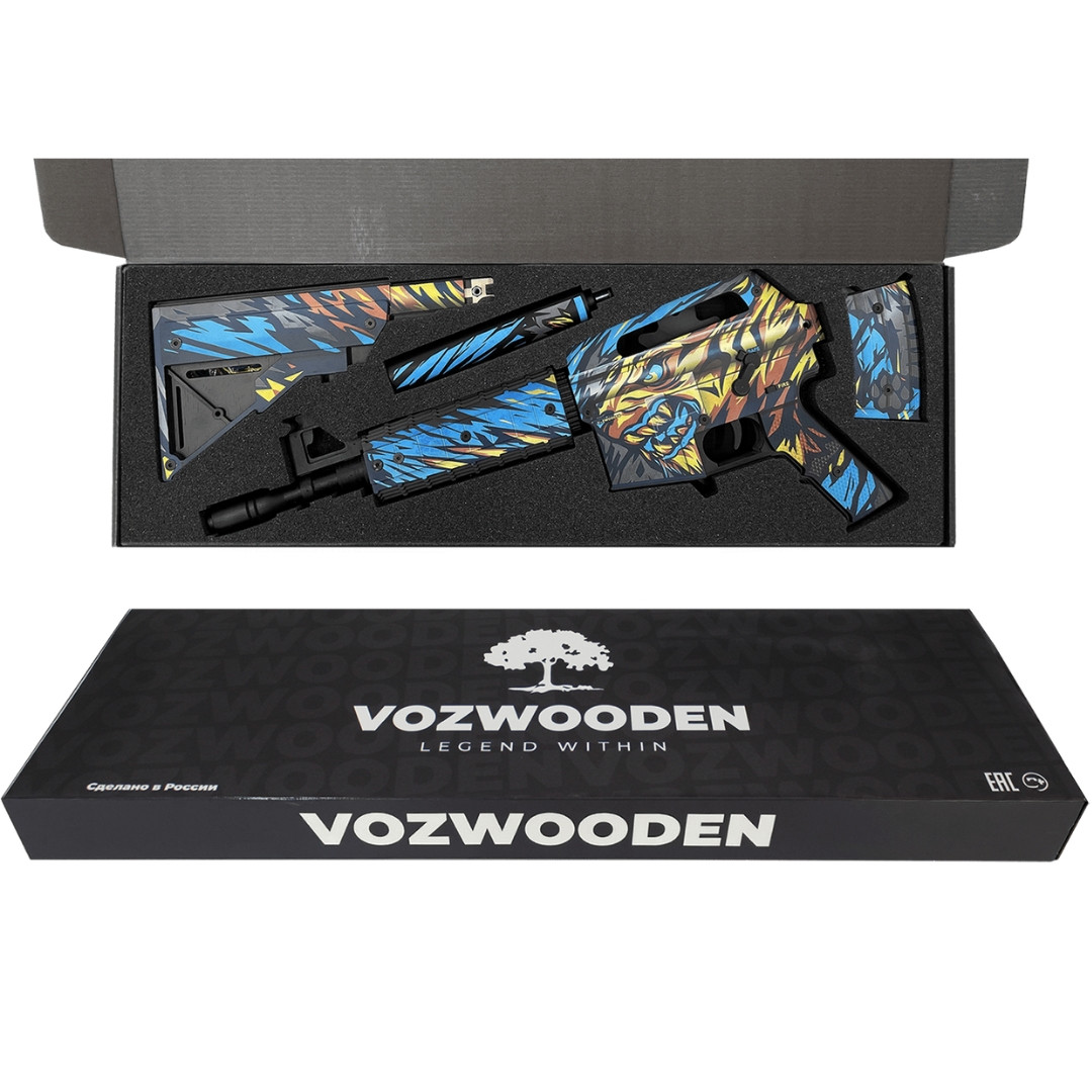 Деревянный автомат VozWooden M4A1 Active Год Тигра (Стандофф 2 резинкострел) - фото 6 - id-p216816576