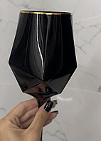 Набор из 6 бокалов для вина 700ml Lenardi Diamond Black, фото 3