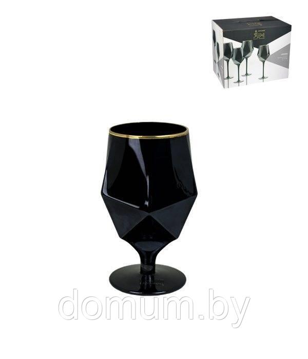 Набор из 6 бокалов для коньяка 550ml Lenardi Diamond Black - фото 3 - id-p216878007