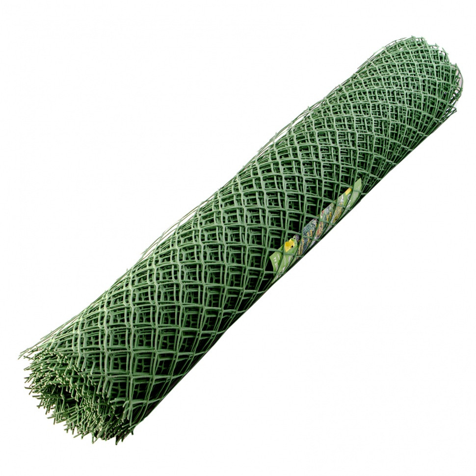 Решетка заборная в рулоне, облегченная, 1.5 х 25 м, ячейка 70 х 70 мм, пластиковая, зеленая, Россия - фото 2 - id-p216677274
