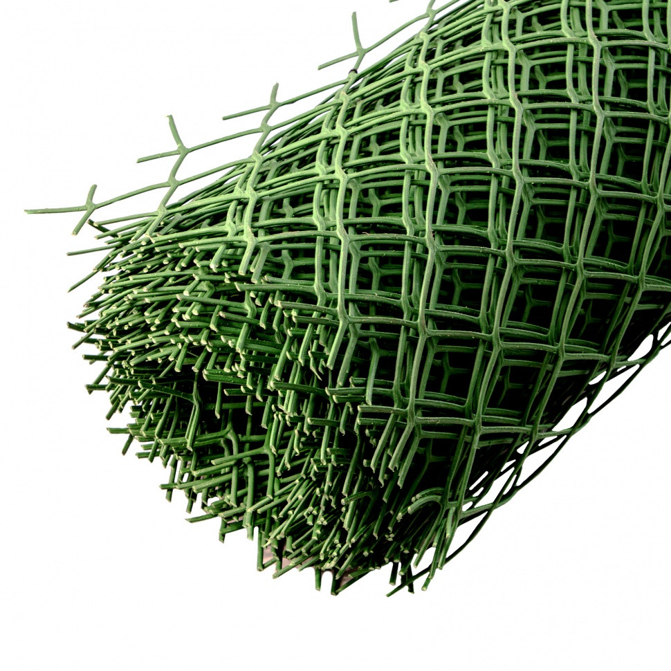 Решетка заборная в рулоне, облегченная, 1.5 х 25 м, ячейка 70 х 70 мм, пластиковая, зеленая, Россия - фото 3 - id-p216677274