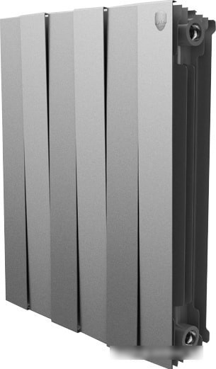 Биметаллический радиатор Royal Thermo PianoForte 500 Silver Satin (4 секции) - фото 1 - id-p216877671