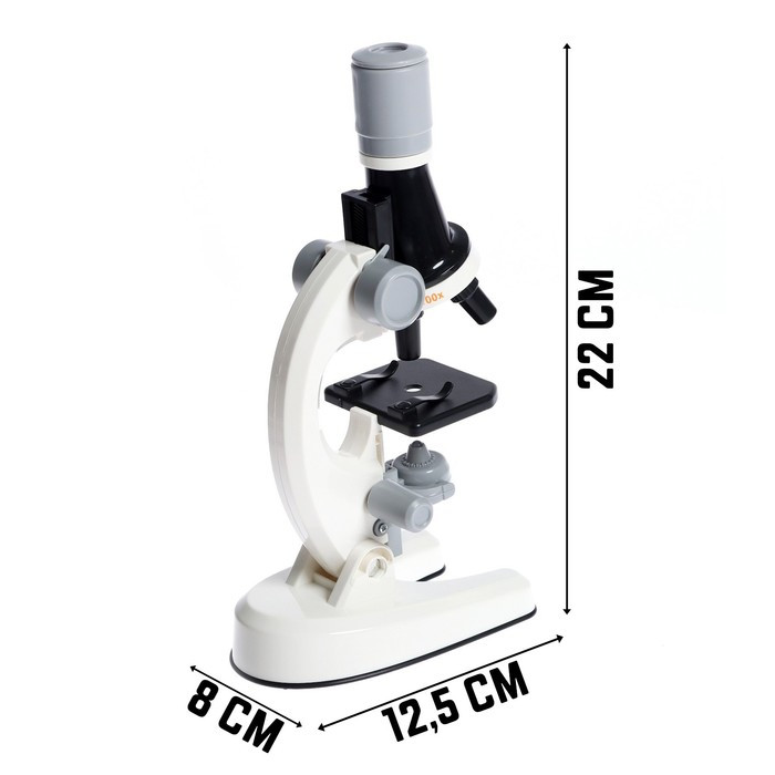 Микроскоп детский «Юный ботаник», кратность х100, х400, х1200, подсветка - фото 1 - id-p211525953