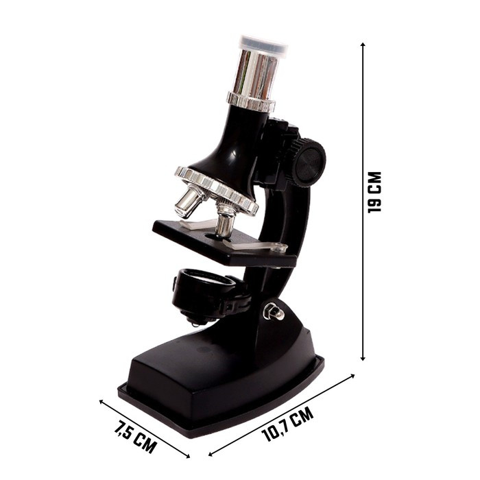 Набор для изучения микромира «Микроскоп + калейдоскоп», 14 предметов, световые эффекты, работает от батареек - фото 3 - id-p180511443