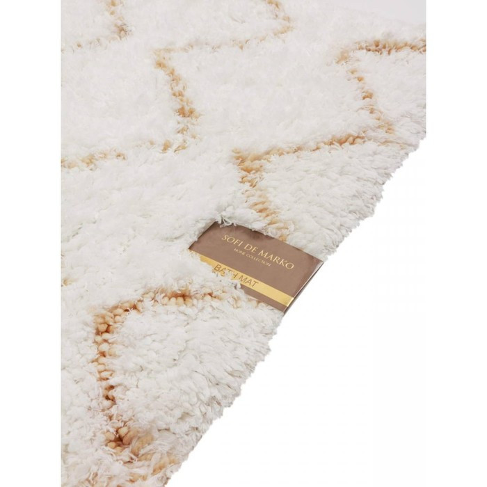 Набор ковриков для ванной, размер 60х100 см, 50х70 см, цвет бежевый - фото 3 - id-p216680760