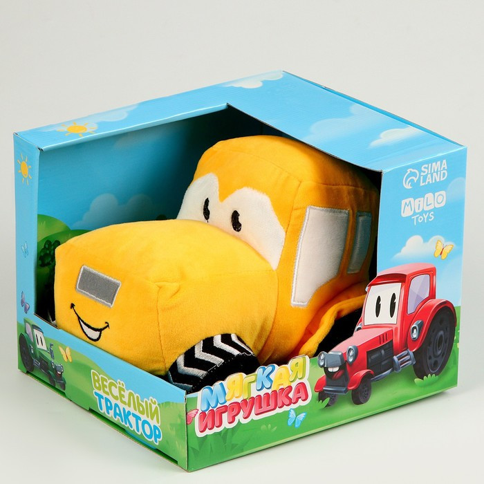 Мягкая игрушка машина, цвет жёлтый - фото 2 - id-p214394853
