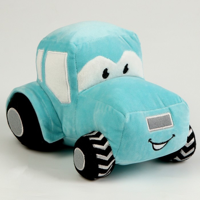 Мягкая игрушка машина, цвет голубой - фото 3 - id-p214394852