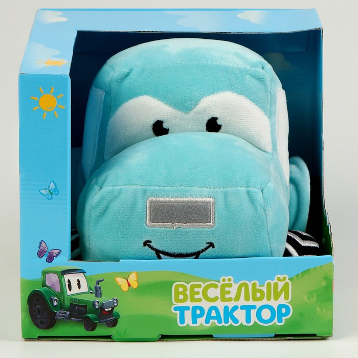 Мягкая игрушка машина, цвет голубой - фото 7 - id-p214394852