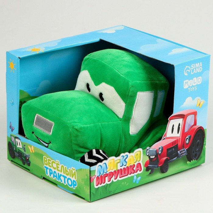 Мягкая игрушка машина, цвет зелёный - фото 2 - id-p214394854