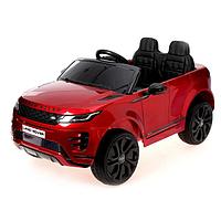 Электромобиль Range Rover Evoque, кожаное сидение, EVA колеса, цвет бордовый глянец