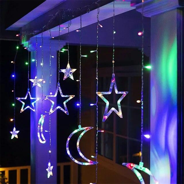 Подвесные светодиодные звезды и месяц 3м. - фото 9 - id-p165056234