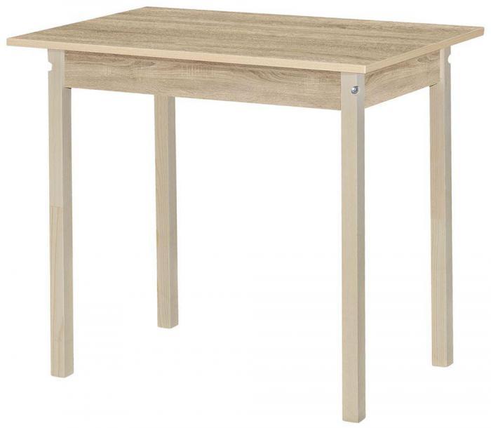 Стол кухонный обеденный деревянный маленький для кухни VS11 Дуб Сонома прямоугольный - фото 1 - id-p216153486