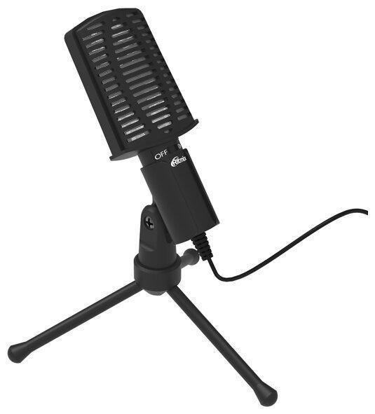 Настольный проводной микрофон RITMIX RDM-125 на штативе-подставке конденсаторный вокальный студийный - фото 4 - id-p216154503