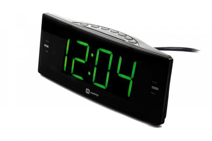 Настольные электронные часы будильник с подсветкой часы Harper HCLK-2044 радиочасы - фото 1 - id-p216154797