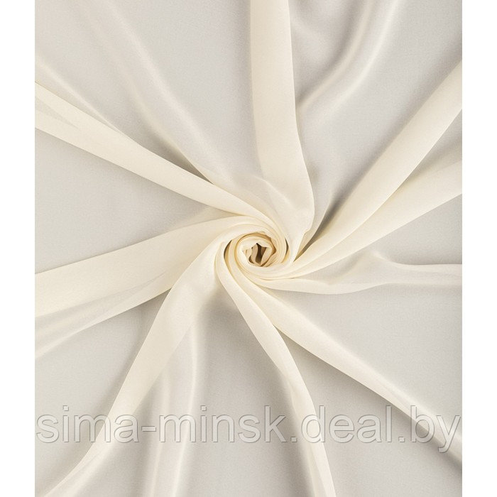 Тюль «Вуаль шелк», размер 500x260 см, цвет молочный - фото 1 - id-p216900538