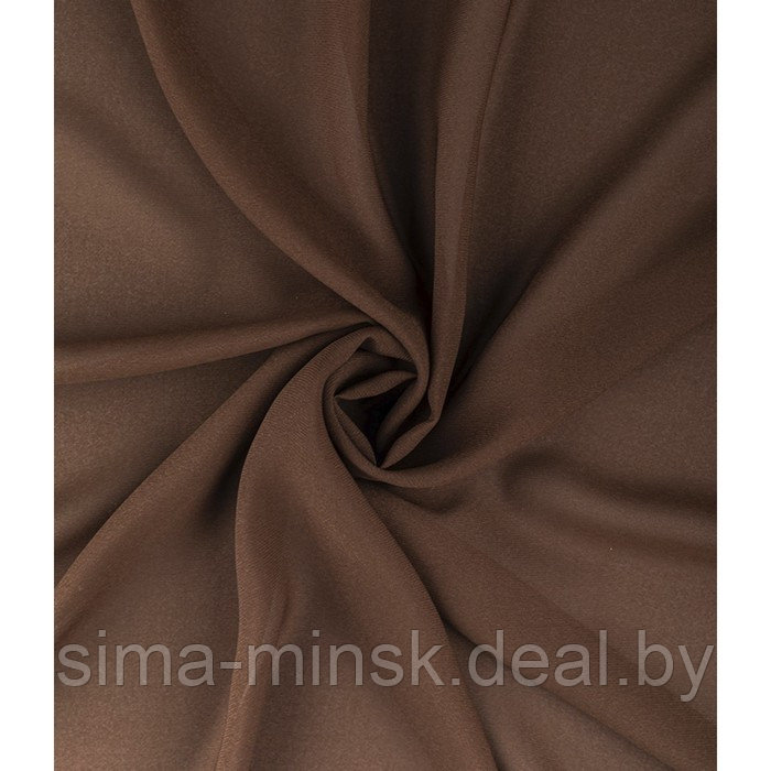 Тюль «Вуаль шелк», размер 500x260 см, цвет шоколад - фото 1 - id-p216900541