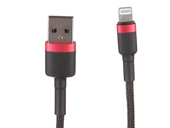 Аксессуар Baseus Cafule Cable USB - Lightning 2A 3m Red-Black CALKLF-R91 - фото 1 - id-p216343400