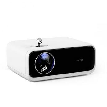 Домашний проектор для фильмов кинотеатра на стену Кинопроектор Wanbo Projector Mini Upgraded Version белый