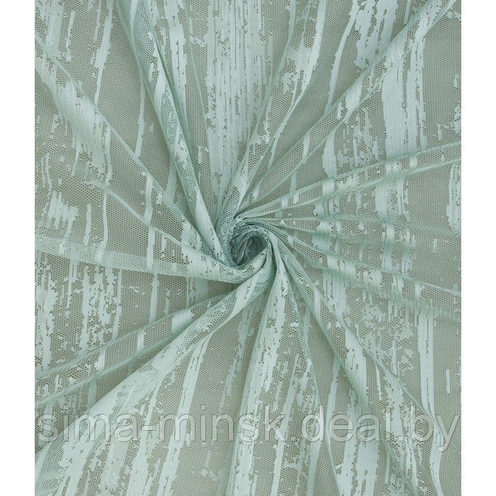 Тюль «Дождь», размер 500x260 см, цвет мятный - фото 1 - id-p216900553