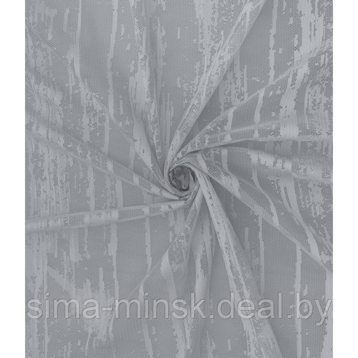 Тюль «Дождь», размер 500x260 см, цвет серый - фото 1 - id-p216900554
