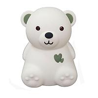 Светильник ночник силиконовый Bear Silicone Lamp мишка с сердцем (серый)