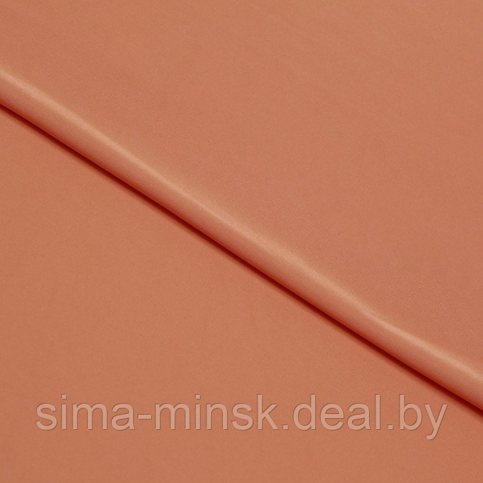Ткань плательная сатин, стрейч, ширина 150 см, цвет персиковый - фото 1 - id-p216900591