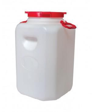 Пластиковая канистра-бочка пищевая для воды АЛЬТЕРНАТИВА М548 с навесными ручками 50 литров - фото 1 - id-p216717723