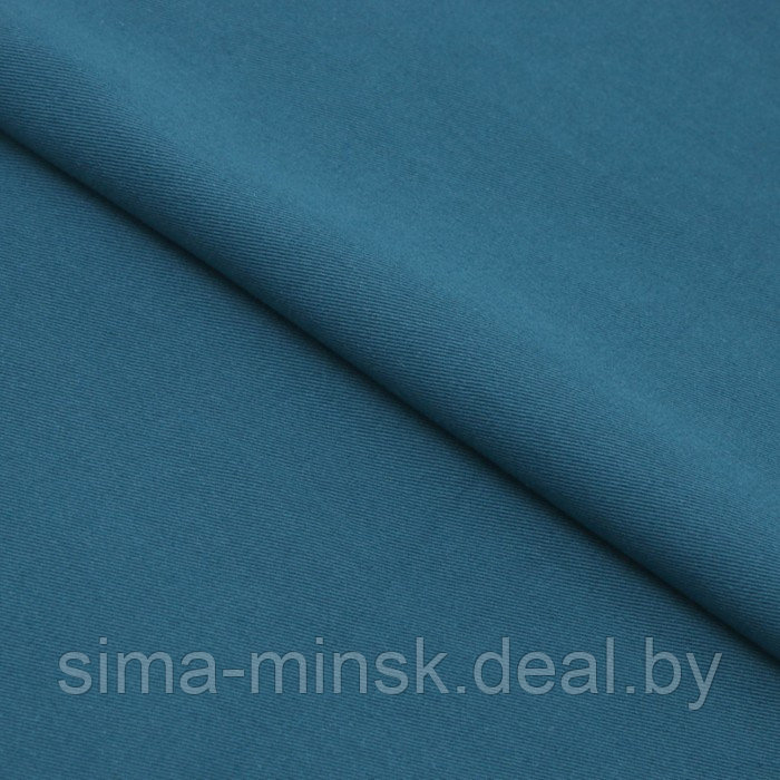 Ткань костюмная джинс, ширина 148 см, цвет тёмно-морская волна - фото 1 - id-p216900611