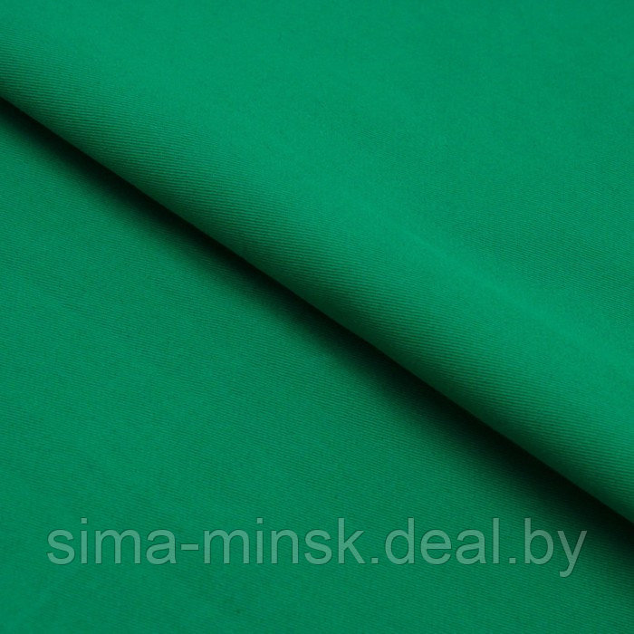 Ткань костюмная джинс, ширина 148 см, цвет зелёный - фото 1 - id-p216900615