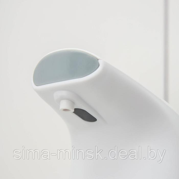 Диспенсер для антисептика/пенного мыла, 300 мл, сенсорный на батарейках, цвет белый - фото 8 - id-p216901618