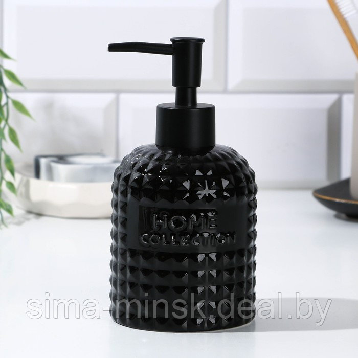 Дозатор для ванной, черный ,7 х 7 х 11 см - фото 1 - id-p216901628