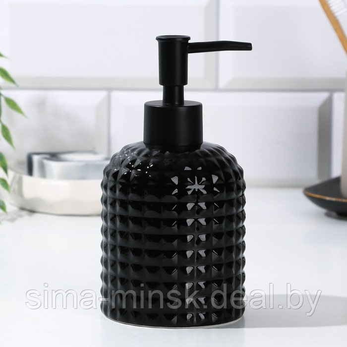 Дозатор для ванной, черный ,7 х 7 х 11 см - фото 3 - id-p216901628