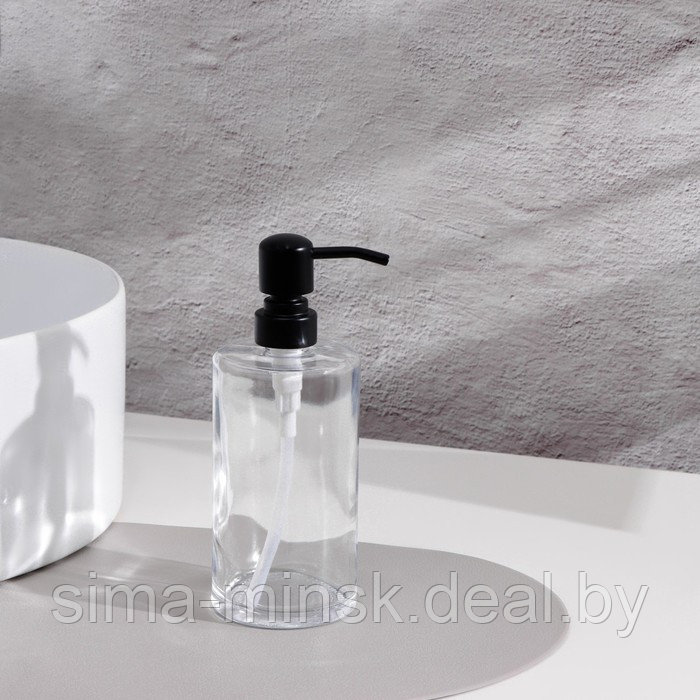 Дозатор для ванной, 500 мл, стекло, прозрачный - фото 1 - id-p216901632