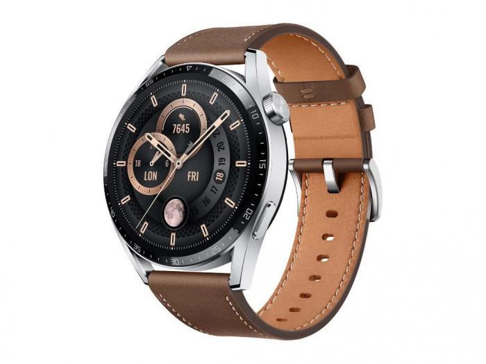 Умные часы мужские электронные Huawei Watch GT 3 Jupiter-B29V Brown Leather Strap 55028463 - фото 1 - id-p216562891