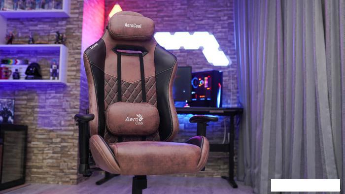 Игровое геймерское компьютерное кресло стул для компьютера геймера AeroCool Duke Punch Red на колесиках - фото 9 - id-p216485957