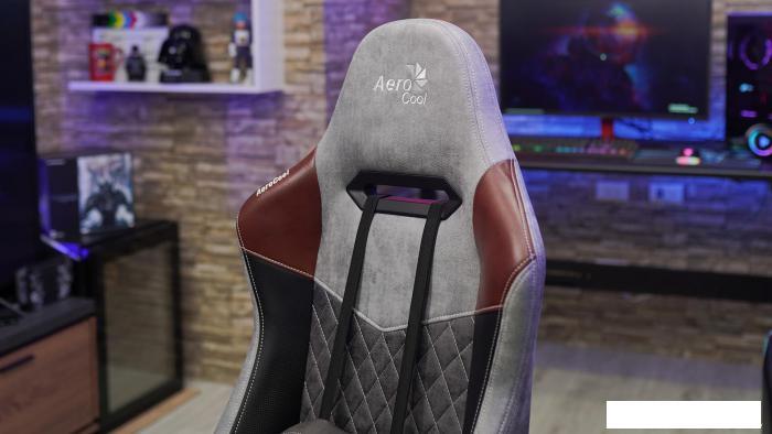 Кресло AeroCool Duke Tan Grey (черный/серый) - фото 2 - id-p216485964