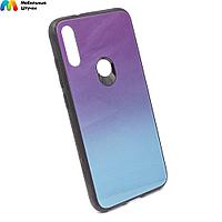 Чехол бампер Color Glass для Xiaomi Mi Play (фиолетовый-голубой)
