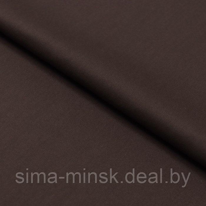 Ткань костюмная вискоза, стрейч, ширина 150 см, цвет коричневый - фото 1 - id-p216900762
