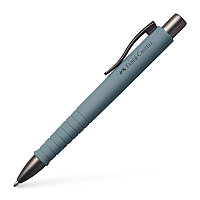 Ручка шариковая автоматическая Faber Castell Poly Ball Urban синий, цвет корпуса серый, 1мм.