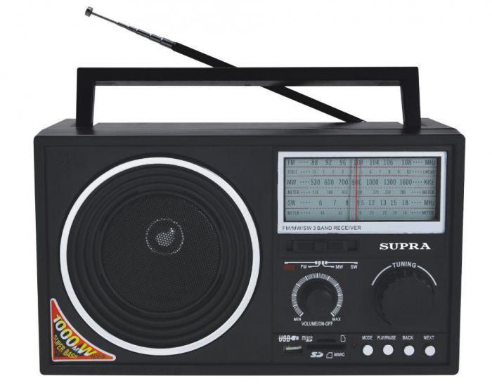 Портативный радиоприемник SUPRA BB25 мощный аналоговый FM приемник радио на батарейках - фото 1 - id-p216717323