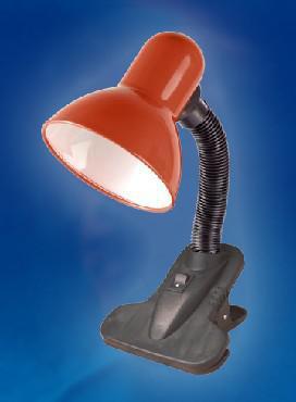 Настольная лампа на прищепке UNIEL 00757 TLI-202 красный светильник для школьника - фото 1 - id-p216717356