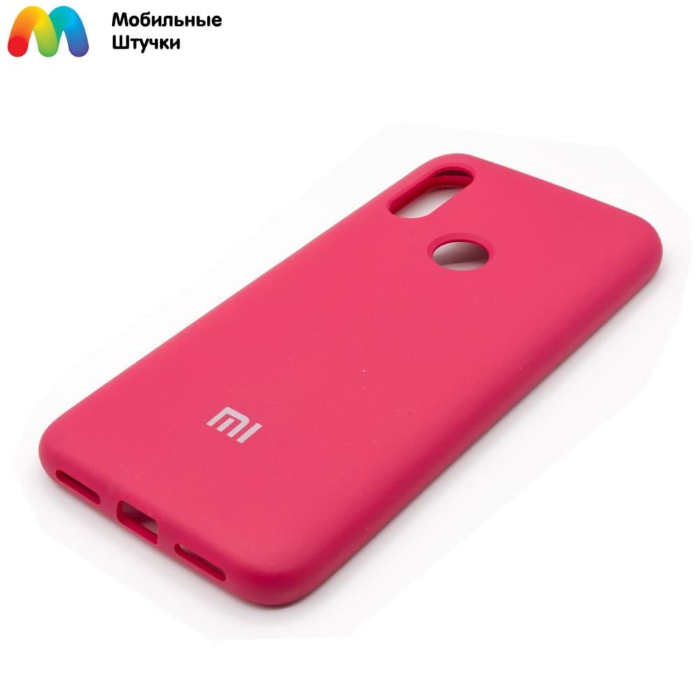 Чехол бампер Silicone Cover для Xiaomi Redmi 7 (пудра) - фото 4 - id-p216902278