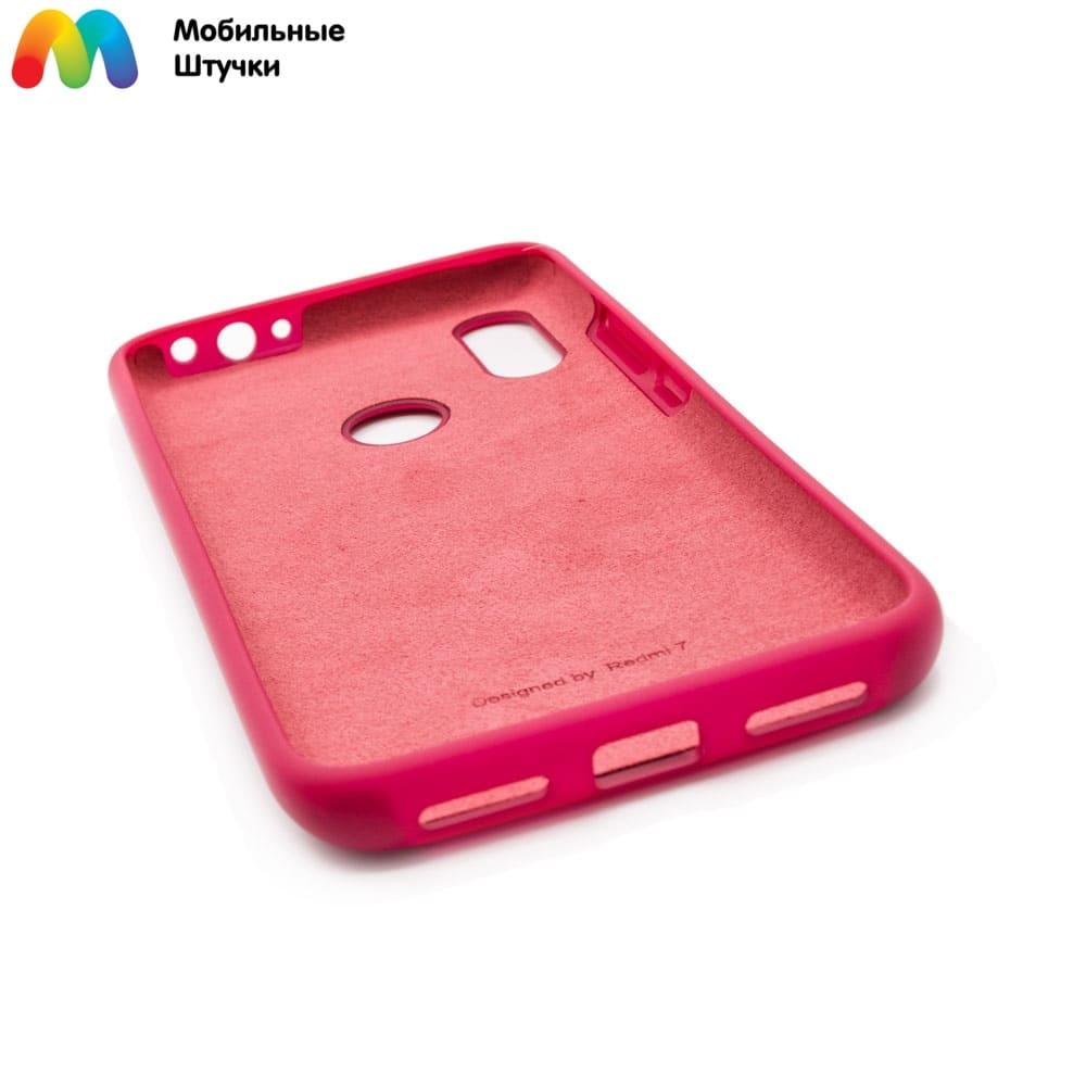 Чехол бампер Silicone Cover для Xiaomi Redmi 7 (пудра) - фото 5 - id-p216902278