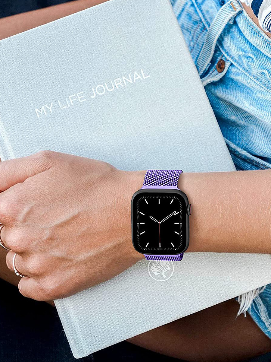 Миланский сетчатый браслет для Apple Watch 38-40-41 мм (Light purple) - фото 6 - id-p216901784