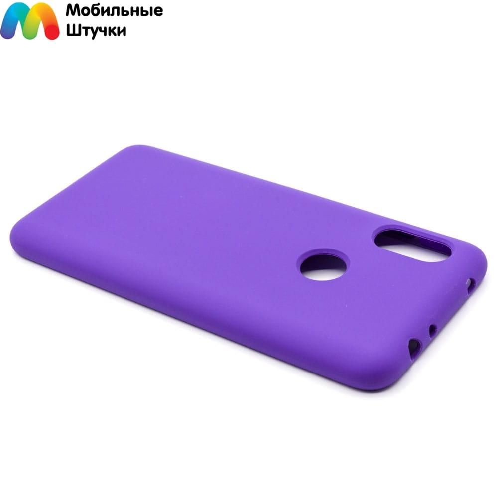 Чехол бампер Soft Touch Experts для Xiaomi Redmi Note 6 Pro (фиолетовый) - фото 3 - id-p216902396