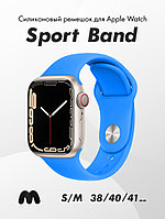 Cиликоновый ремешок Sport Band для Apple Watch 38-40-41 мм (S-M) (Blue/16)