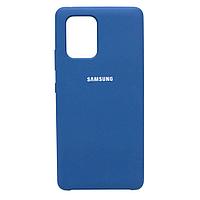 Чехол бампер Silicone Cover для Samsung Galaxy S10 lite, A91, M80S (темно-синий)