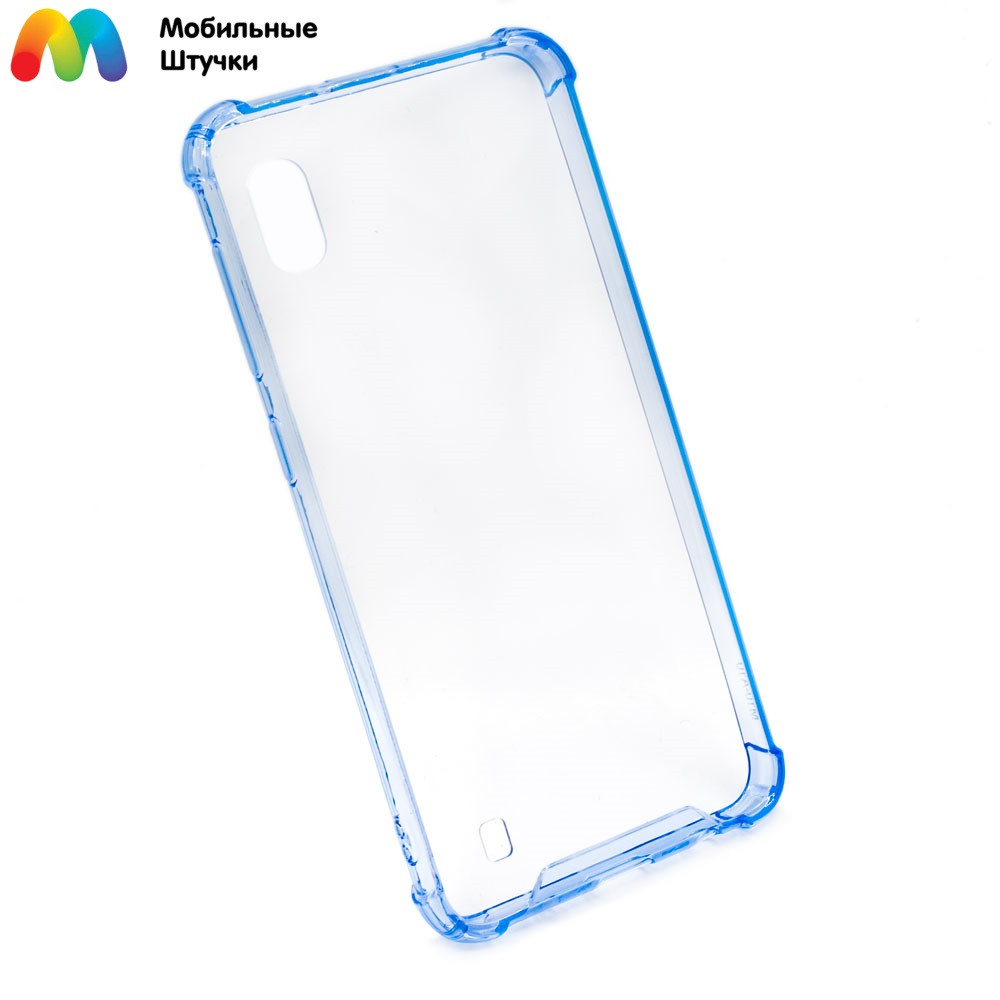 Силиконовый чехол Plastic Experts для Samsung Galaxy A10 (синий) - фото 1 - id-p216902501